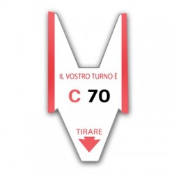 5 rotoli da 2000 tickets per eliminacode coda di rondine alfa numerate VARI COLORI 2