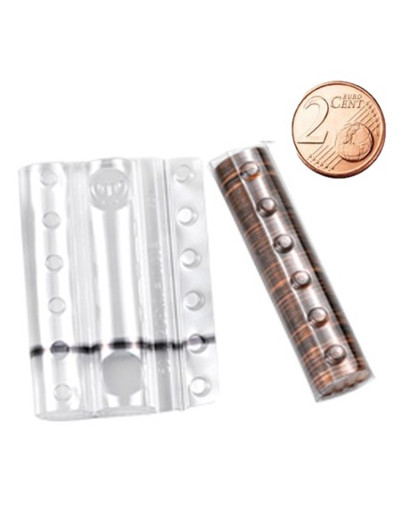 Blister portamonete  da 2 centesimi in plastica - 100 pezzi